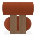 Designerski fotel Hippo Lounge, boucle Grain 63117 - NORR11