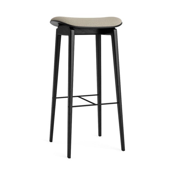 Hoker do kuchni, tapicerowany NY11 75, dąb Black, Hallingdal 65, wybór tapicerki - NORR11