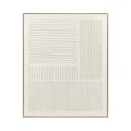 Duży obraz na ścianę Blanche Stripes 80 x 100, biały beż - Pomax