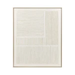 Duży obraz na ścianę Blanche Stripes 80 x 100, biały beż - Pomax