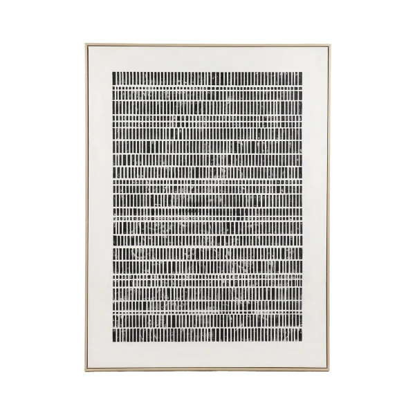 Duży obraz na ścianę Blanche Mix 90 x 120, biały czarny - Pomax