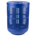 Kosz na pranie 60l, ażurowy Ume, Indigo - Zone Denmark