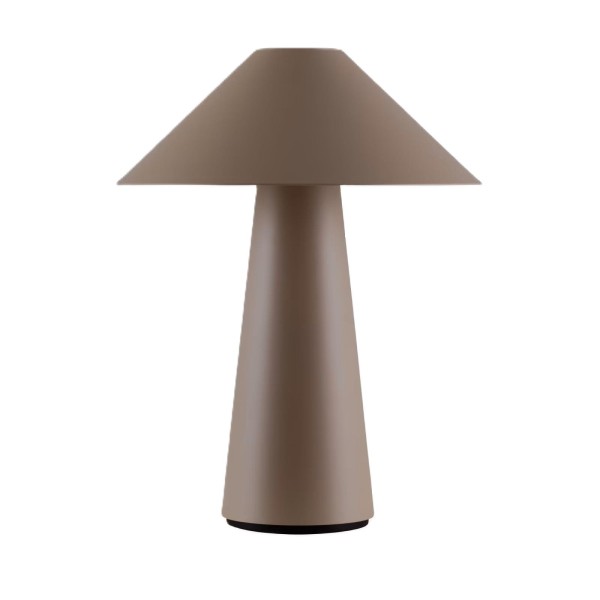 Lampa stołowa bezprzewodowa Cannes IP44, brązowa - Globen Lighting