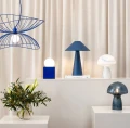 Lampa stołowa Cannes, niebieska - Globen Lighting