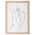 Obraz na płótnie Visage Twarz z profilu 50x70 cm - Atmosphera