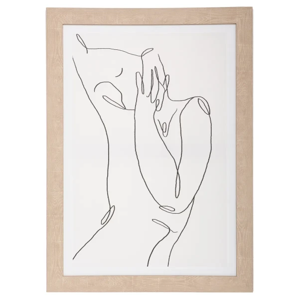 Obraz na płótnie Visage Twarz z profilu 50x70 cm - Atmosphera