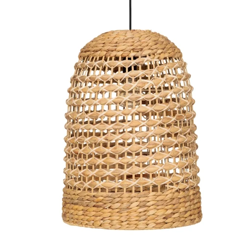 Lampa wisząca z rattanu i hiacyntu wodnego Sand - Atmosphera