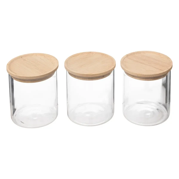 Szklane pojemniki kuchenne Hermet Hevea 0.35L, 3-pak - 5five