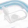 Pojemnik na żywność szklany Clipeat Square 0.8L, kwadratowy - 5five