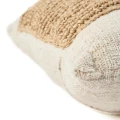 Poduszka dekoracyjna z rafii i bawełny Raffia Stamp - Bazar Bizar