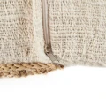 Poduszka dekoracyjna z rafii i bawełny Raffia Stamp - Bazar Bizar