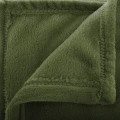 Koc flanelowy 130x180, khaki - Atmosphera