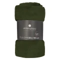 Koc flanelowy 130x180, khaki - Atmosphera