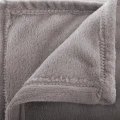 Koc flanelowy 130x180, szary jasny - Atmosphera