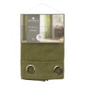 Lniana zasłona na przelotkach Linah 130x260, khaki - Atmosphera