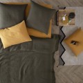 Poszewka na poduszkę 50x70, z lnu Linah, khaki - Atmosphera