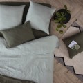 Poszewka na poduszkę 50x70, z lnu Linah, khaki - Atmosphera