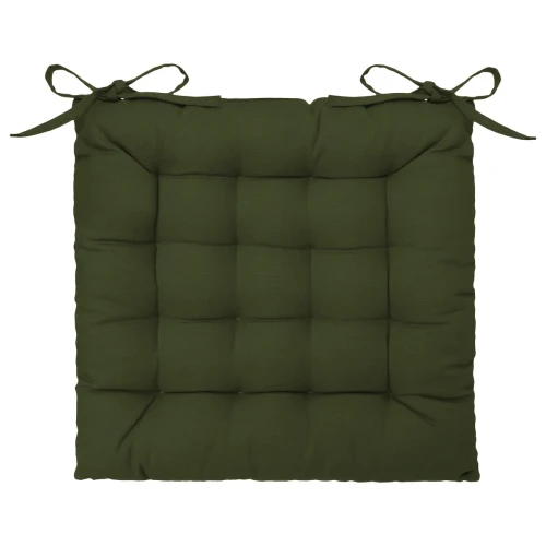 Poduszka na krzesło kwadratowa Anjali 38x38, khaki - Atmosphera