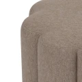 Designerska pufa tapicerowana Floral, taupe - Atmosphera