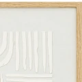 Obraz dekoracyjny z gipsowym reliefem 3D Kaya 60x60, biały - Atmosphera