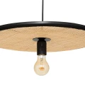 Płaska lampa wisząca rattanowa Olme - Atmosphera