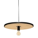 Płaska lampa wisząca rattanowa Olme - Atmosphera