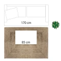 Dywan jutowy Natura 120x170, naturalny - Atmosphera