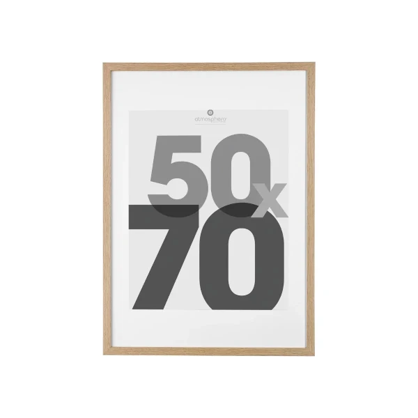 Ramka na ścianę Eva 50x70, naturalna - Atmosphera
