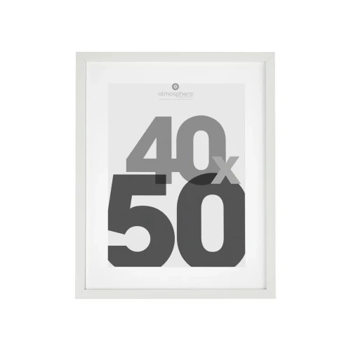 Ramka na ścianę Eva 40x50, biała - Atmosphera