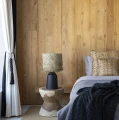 Czarna lampa stołowa Boho-Pandan z kloszem pandan - Bazar Bizar