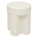 Stolik pomocniczy ceramiczny Kriz, kremowy - Atmosphera