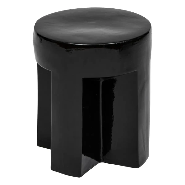 Stolik pomocniczy ceramiczny Kriz, czarny - Atmosphera