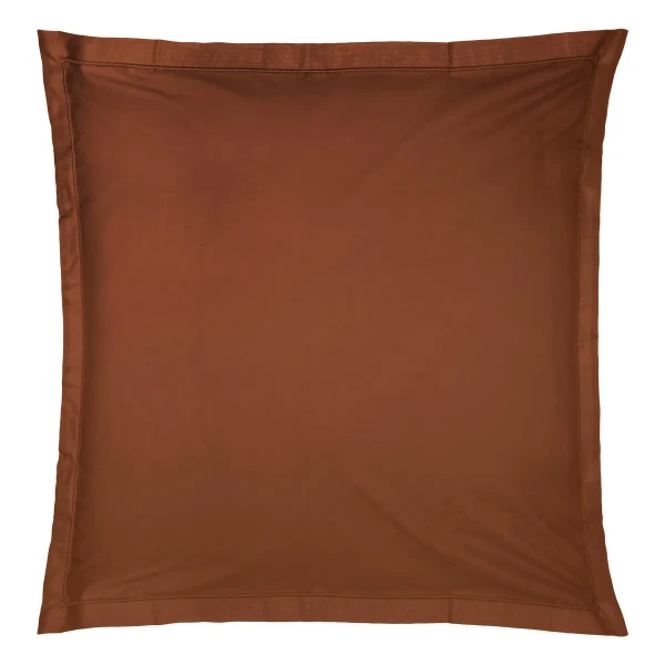 Bawełniana poszewka na poduszkę 63x63, Oeko-Tex, terrakota - Atmosphera