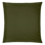 Bawełniana poszewka na poduszkę 63x63, Oeko-Tex, zieleń khaki - Atmosphera
