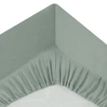 Prześcieradło bawełniane z gumką 160x200, Oeko-Tex, zielone - Atmosphera