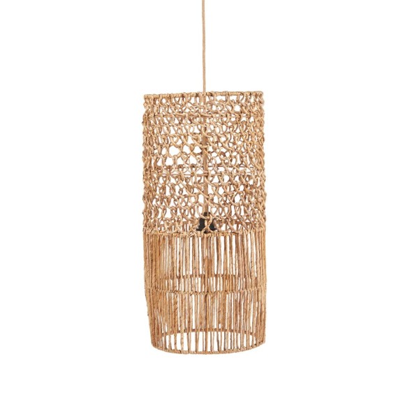 Boho lampshade Striped-L rattan - Bazar Bizar