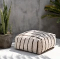 Pufa do siedzenia kwadratowa Oh My Gee Bohemian White - Bazar Bizar