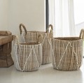 Kosz z trawy morskiej Straight Macrame L - Bazar Bizar