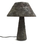 Boho table lamp Abaca Tube White Natural - Bazar Bizar