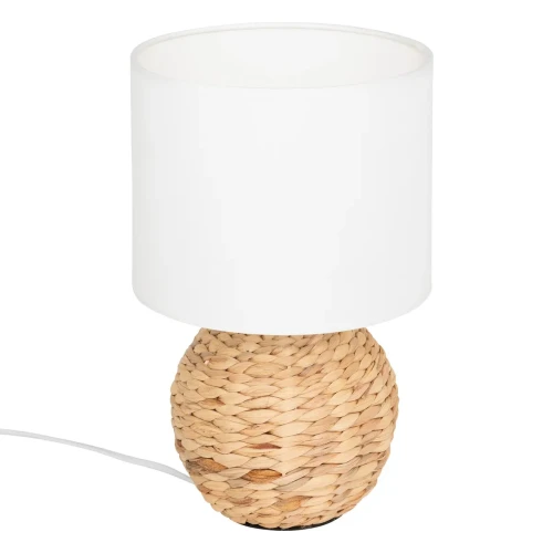 Lampa stołowa z hiacyntu wodnego z białym kloszem Sand - Atmosphera