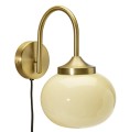 Szklany kinkiet Elsy Brass - PR Home
