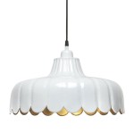 Lampa metalowa wisząca Wells Ø43, biała - PR Home