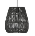 Klosz do lampy wiszącej z poliratanu Saigon Black Ø28 - PR Home