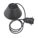 Kabel do lampy wiszącej z oprawką E27, 1.2m czarny - PR Home