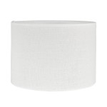 Abażur do lampy stojącej, lniany Sara Jute Ø35, biały - PR Home