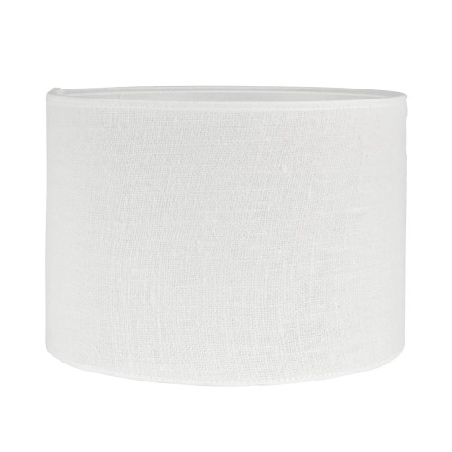 Abażur do lampy stojącej, lniany Sara Jute Ø30, biały - PR Home