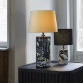 Abażur czarny do lampy stojącej Sara Classic Ø25, bawełniany - PR Home