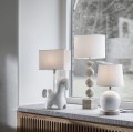 Abażur biały do lampy stojącej Sara Classic Ø25, bawełniany - PR Home