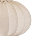 Lampa wisząca materiałowa, lniana elipsa Hilma Selected Ø60, Nature - PR Home