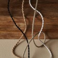 Kabel do lampy sufitowej w oplocie tekstylnym, z oprawką E27, 2.1m, naturalny - PR Home